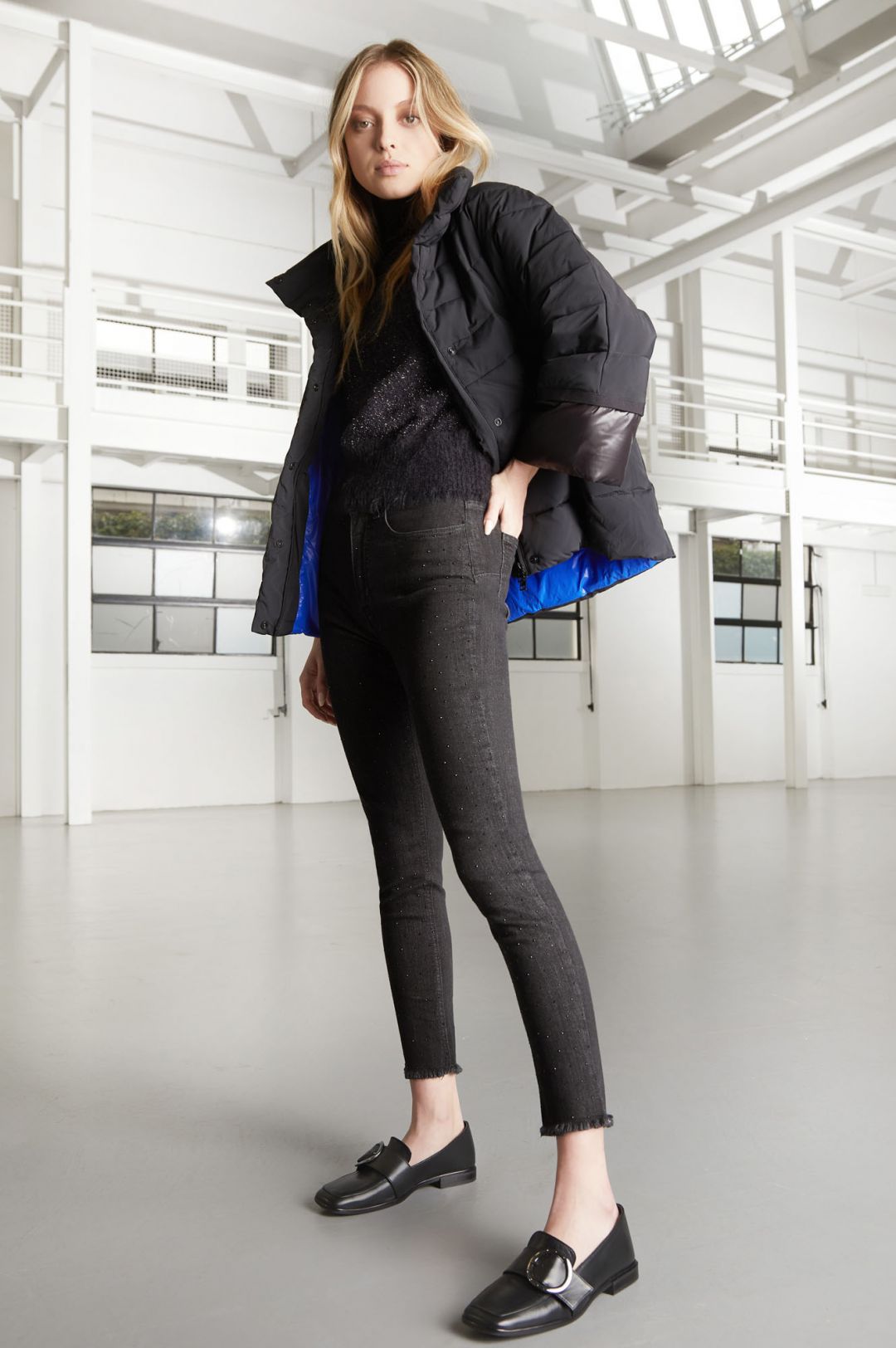 leather moccasins with buckle