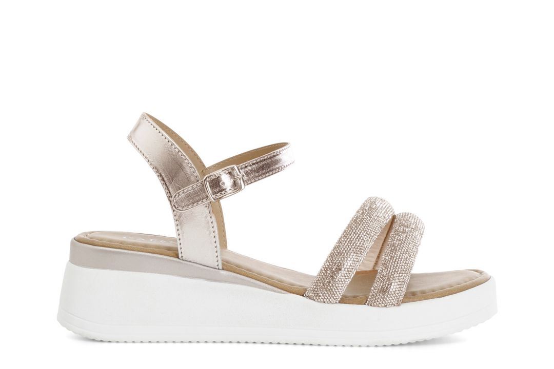 gilda sandals with rhinestones powder